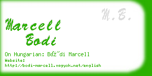 marcell bodi business card